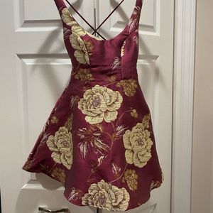 Mini Bow Dress open back with pockets Size S